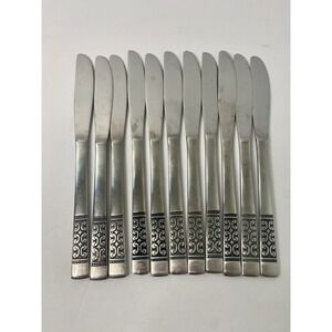 Dinner Knives CASA VISTA Rogers Stanley Roberts Stainless Lot Of 11